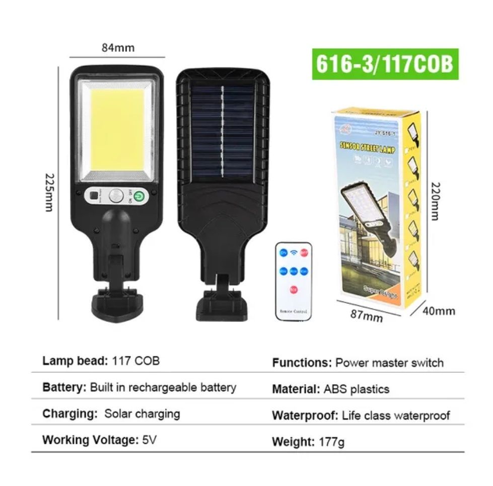 Kinkietowa lampa solarna led