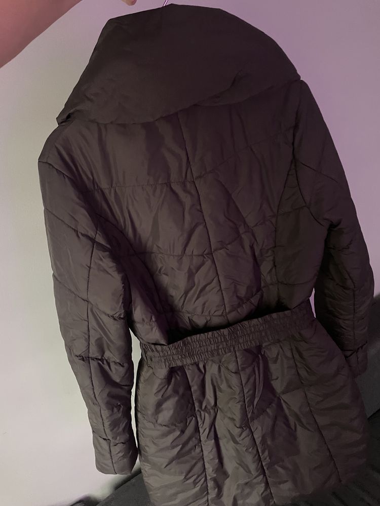 Kurtka płaszcz L XL Carry brązowa brązowy zimowa zimowy