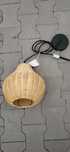 Rattanowa lampa wisząca E27 – do salonu, sypialni, jadalni.