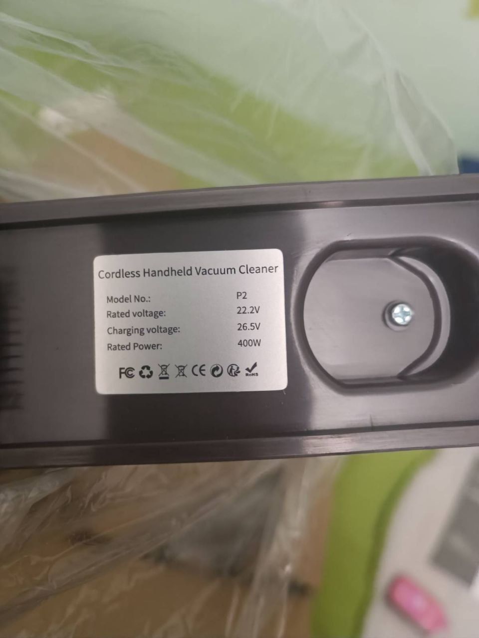 Бездротовий пилосос P2 з потужним безщітковим двигуном 400w.