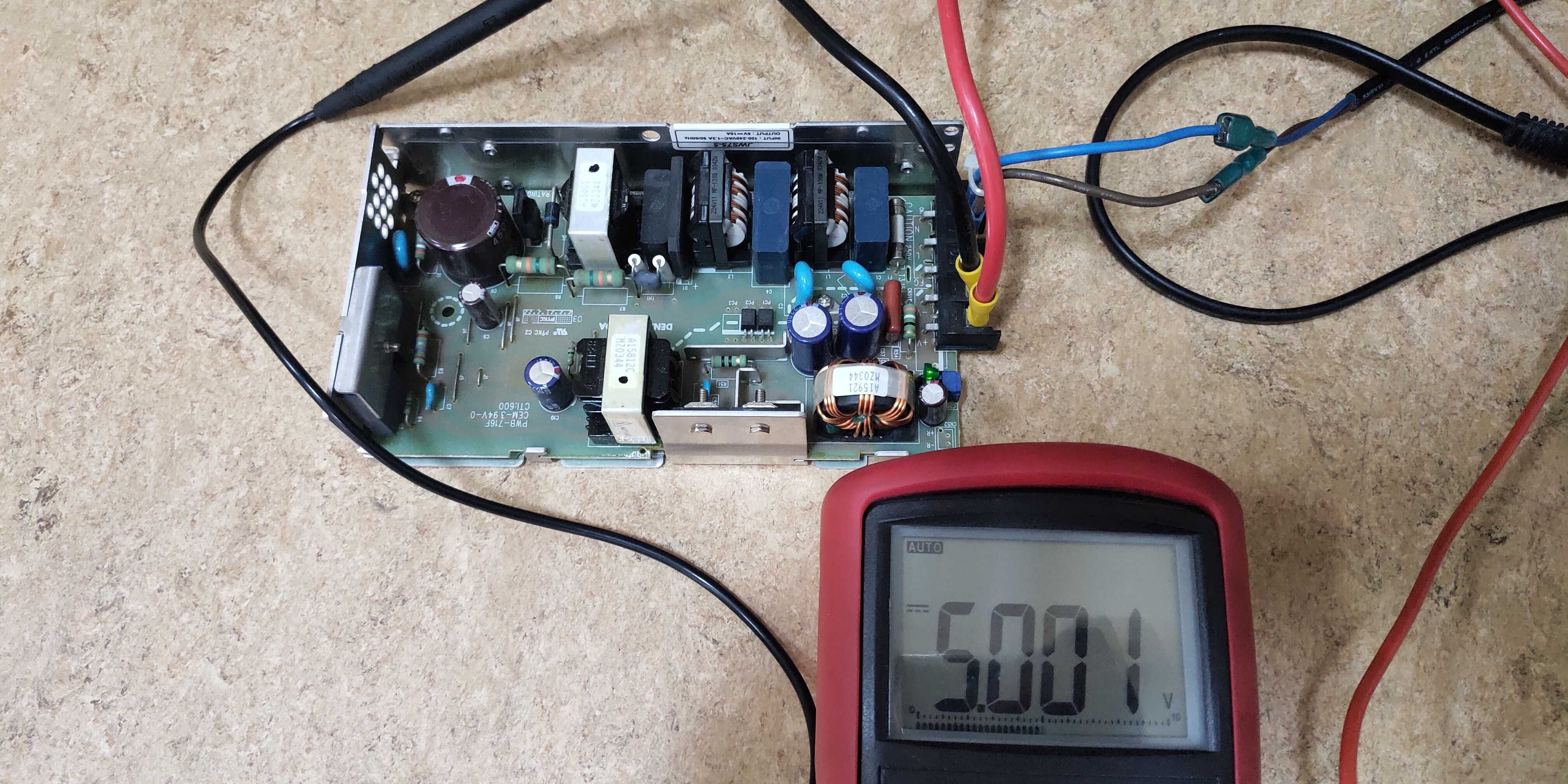 Блок живлення JWS75-5  5V-15A/75WATT