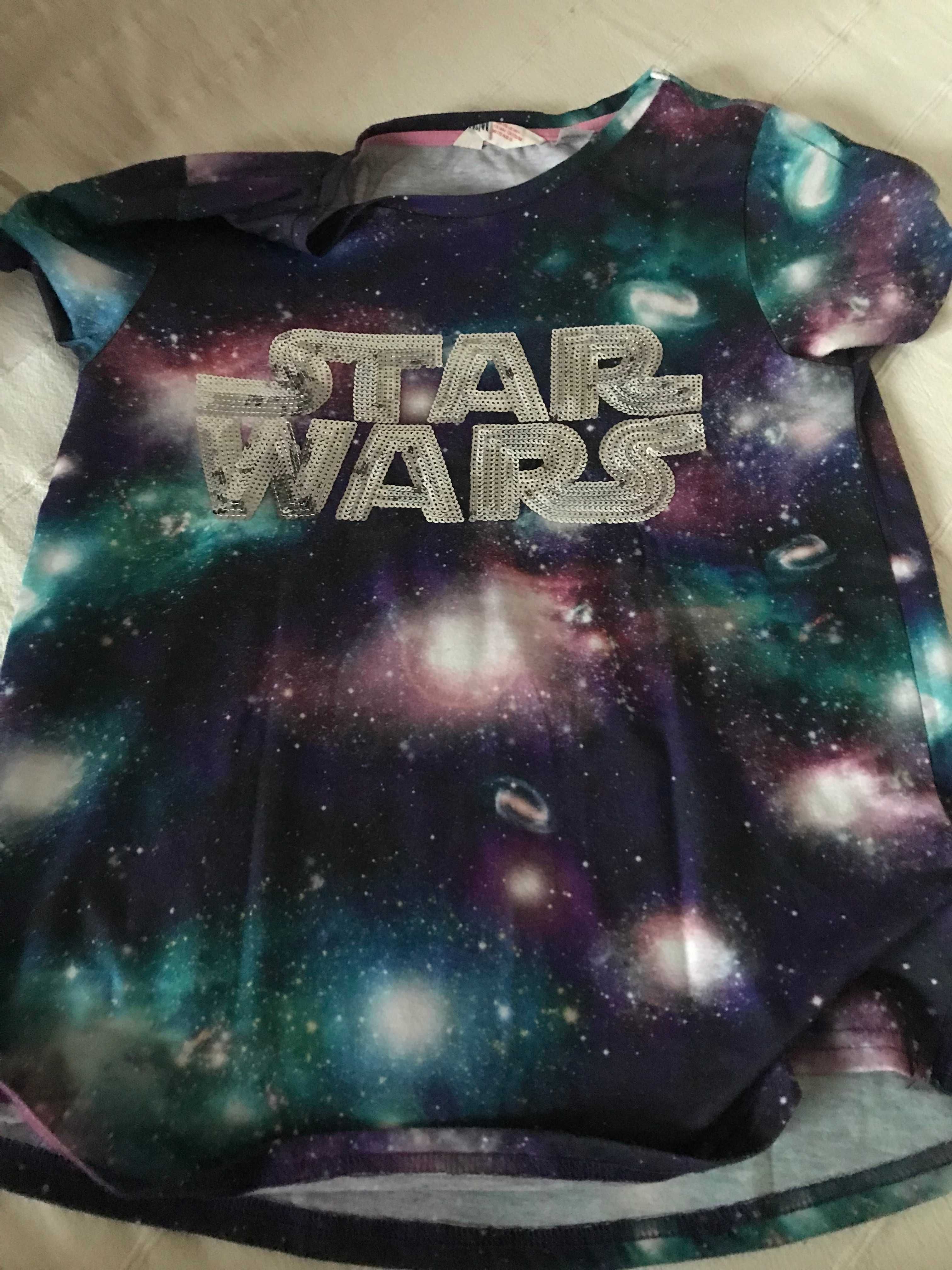 bluzka z krótkim rękawem z napisem Star Wars H&M 170cm