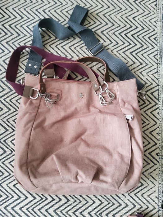 Torba do wózka - marki LASSIG w kolorze różowego pudru