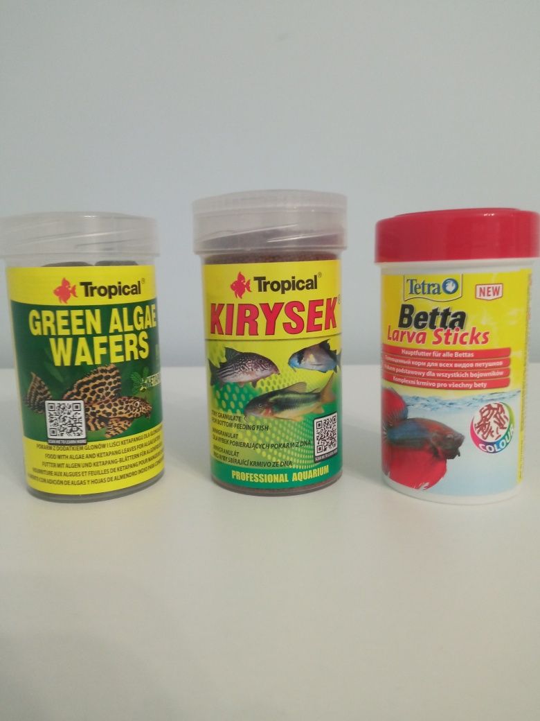 Pokarmy dla ryb akwariowych: Tetra i Tropical