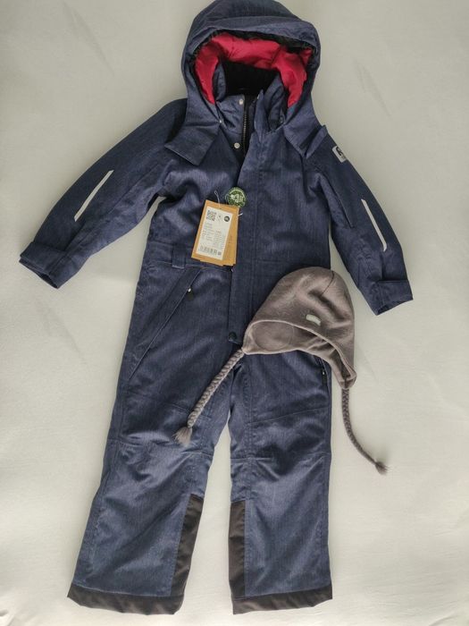 Kombinezon zimowy Reima 104 + czapka Reima 54 + termoaktywna bielizna