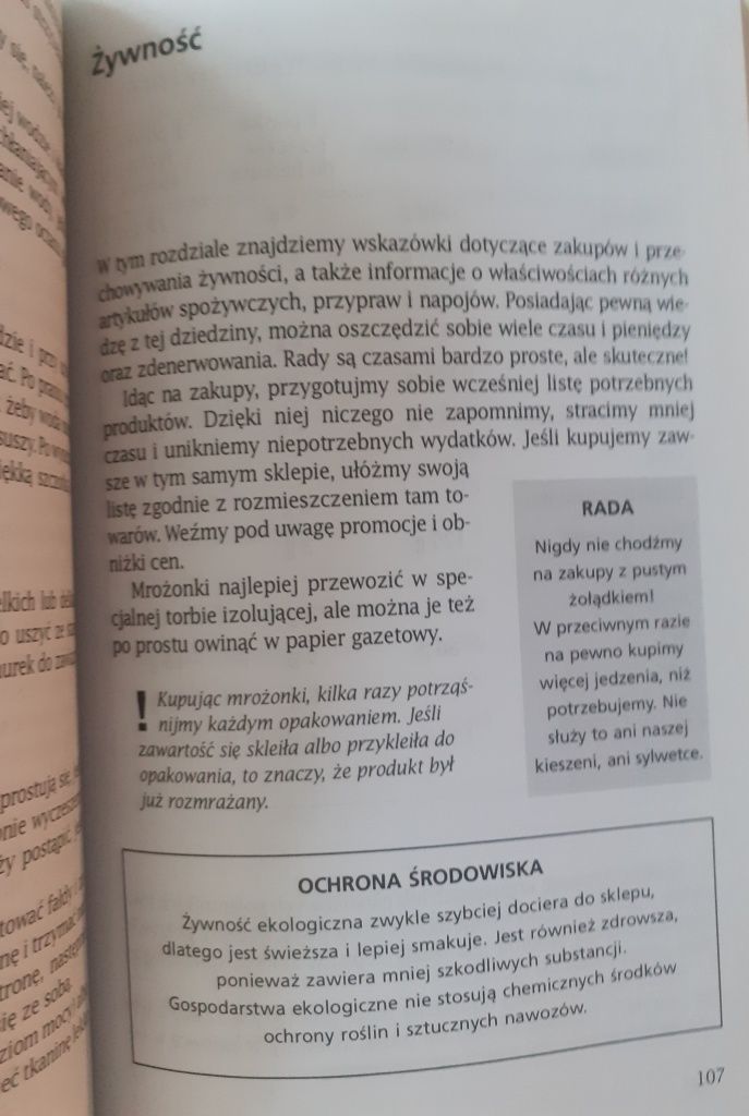 Książka poradnik Praktyczne porady dla pani domu Świat Książki