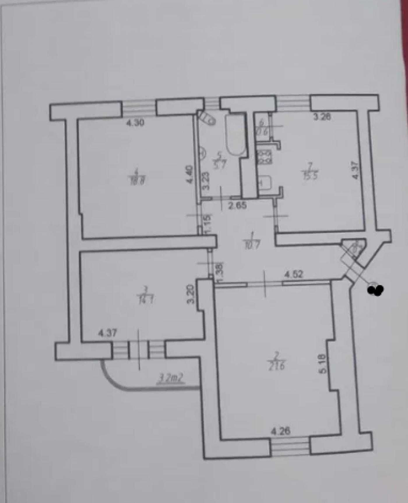 Продаж 3 квартира, Австрійський будинок, Парк Шевченка.