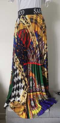 Kolorowa spódnica Sahoco w stylu Versace