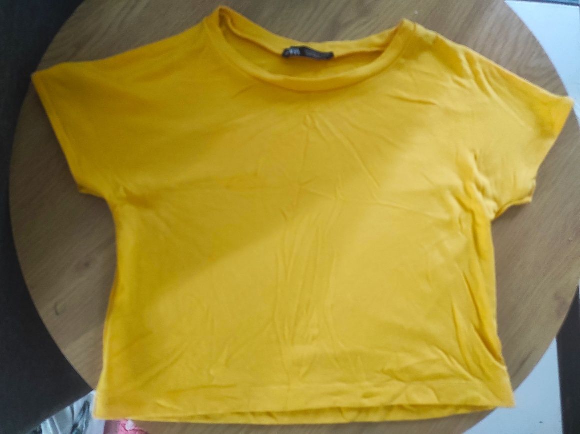 Штани з екошкіри bershka +топ zara