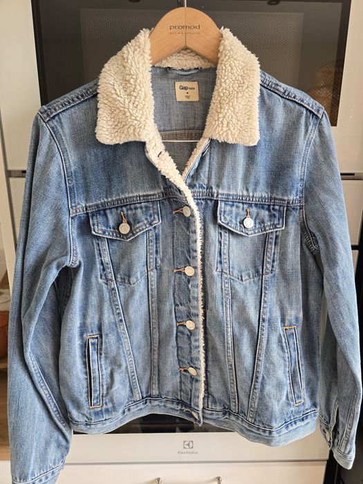 Kurtka jeansowa GAP z kożuchem r. M damska