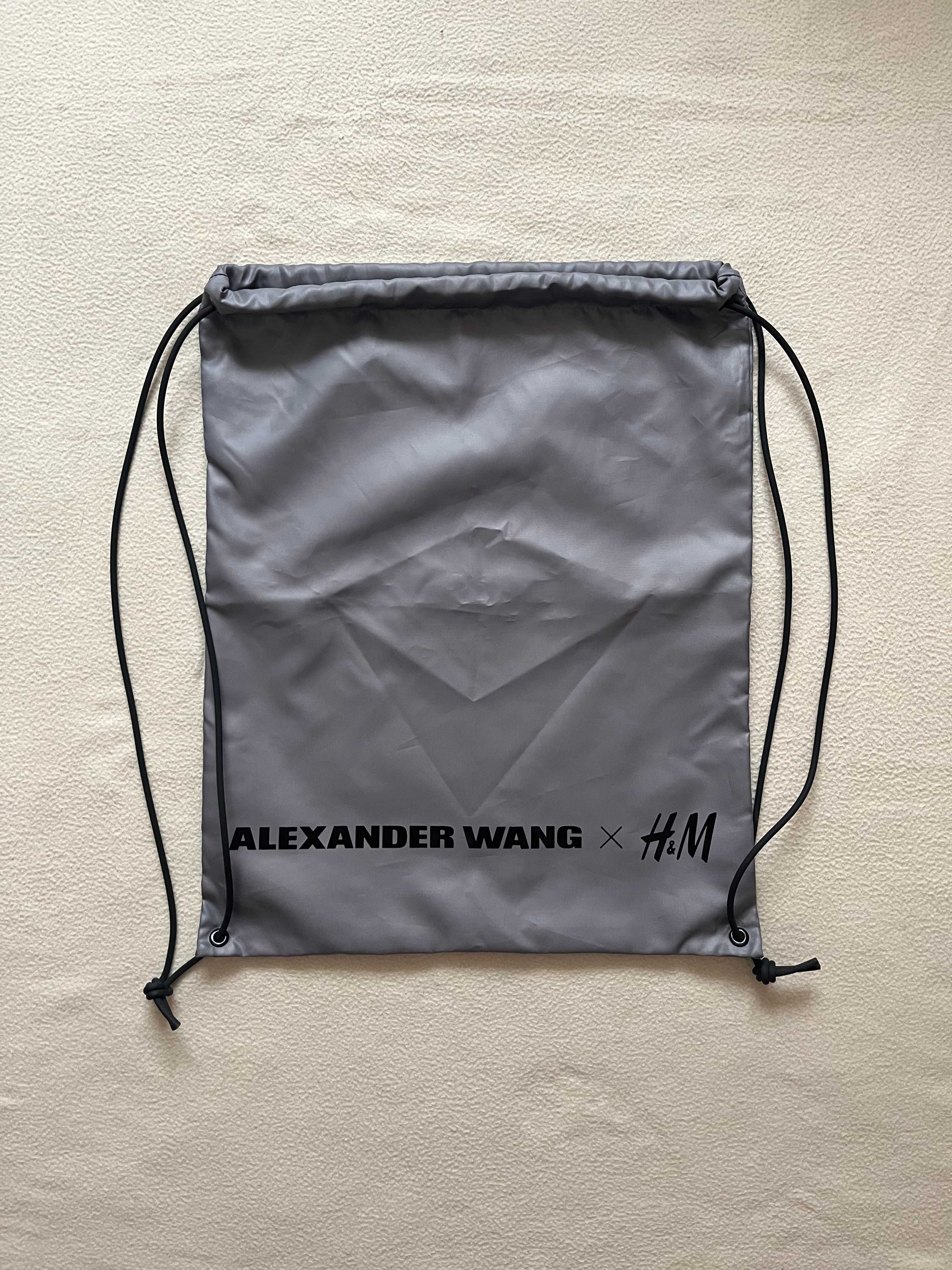 ALEXANDER WANG X H&M worek plecak szary uniseks boss