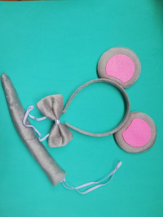 Костюм Мишки, сіра спідничка, костюм мышки, серая юбка