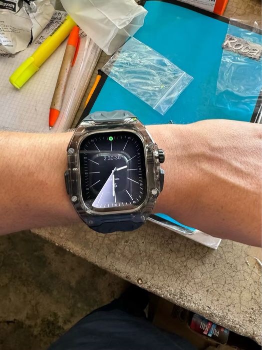 Чехол кейс защитный с ремешком для apple watch 44/45