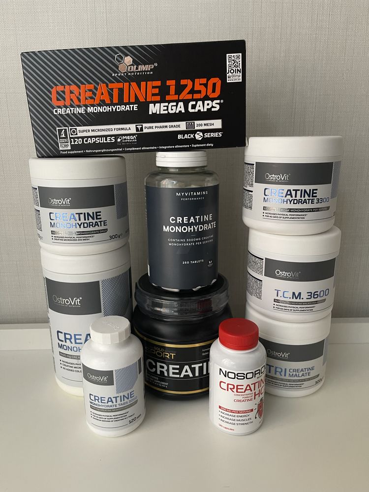 Креатин 7 Nutrition, Olimp, Now, Nosorog, Scitec, Biotech, Ultimate