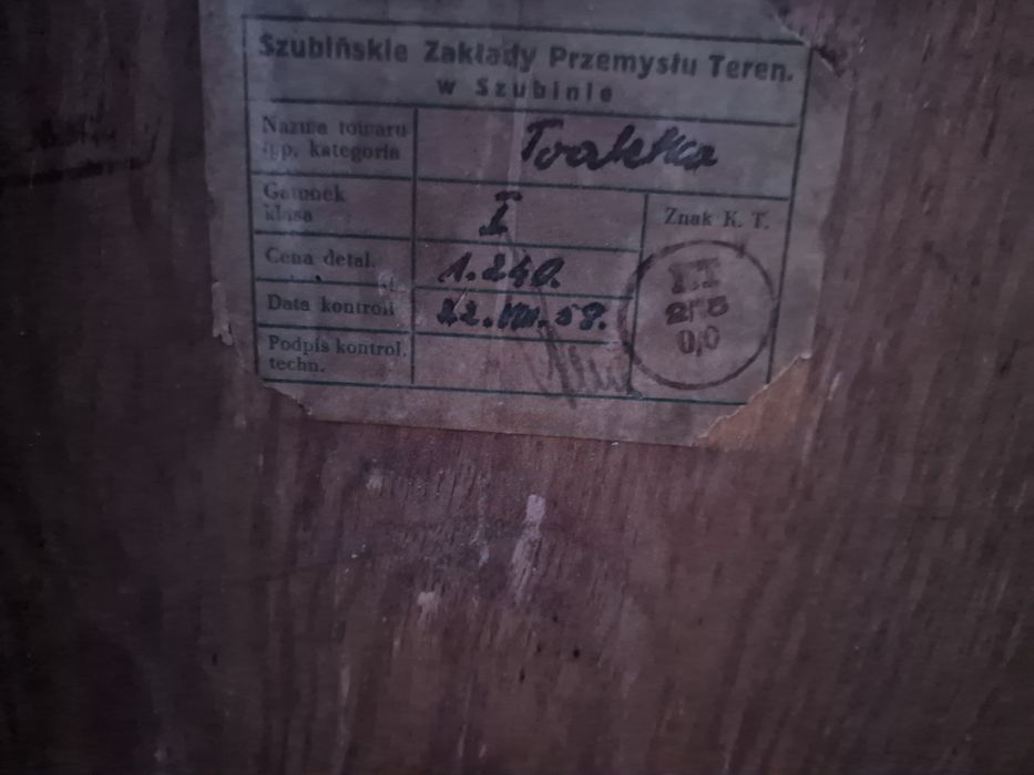 PRL mebel  z Zakładów w Szubinie
