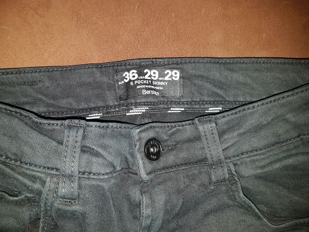 Spodnie jeansowe czarne 36 męskie