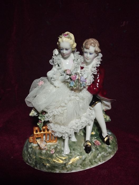 "Очарованные", 20 см, нач ХХв, Ernst Bohne Sohn, Rudolstadt, Германия