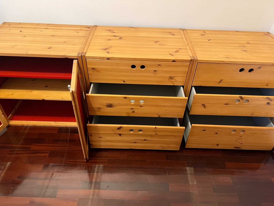 Móveis para quarto criança Ikea vintage em madeira maciça (2004)
