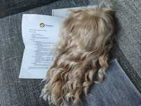 Toper 40 cm, włosy blond kręcone