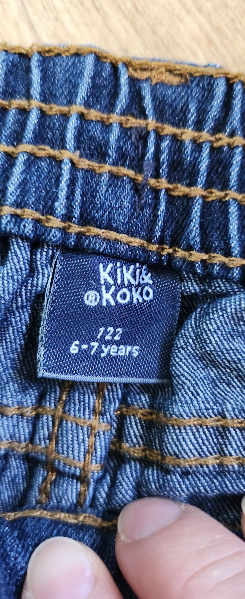Spodnie jeansowe rurki Kiki&koko zwężane rozmiar 122 dla dziewczynki