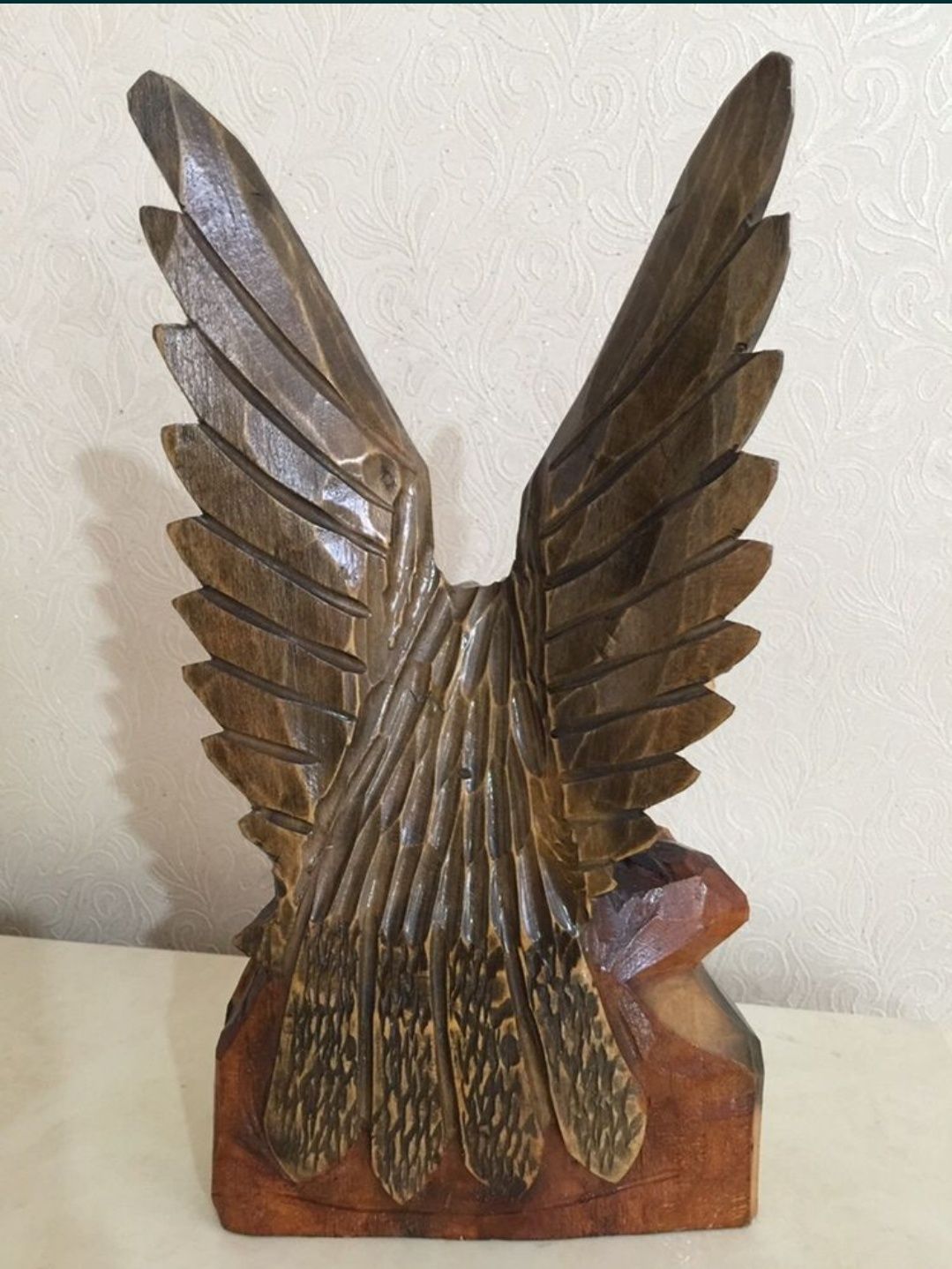 Орел деревянный, статуэтка из дерева,
ручная работа, СССР