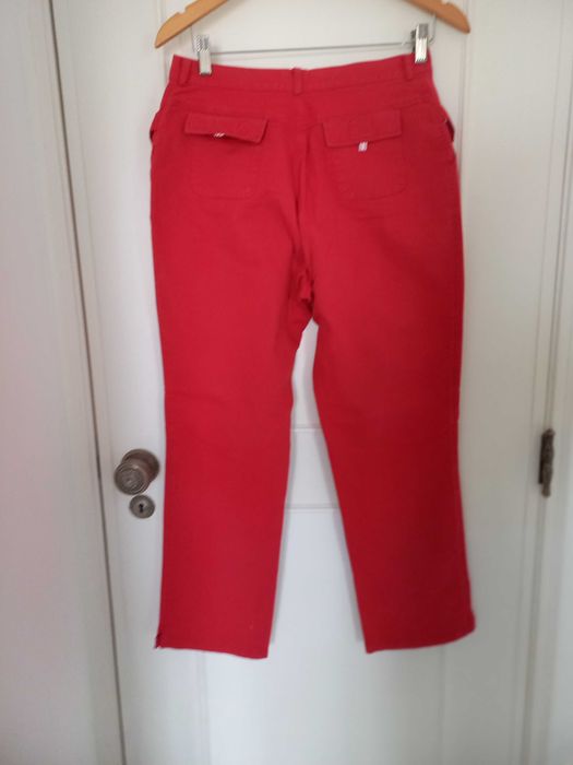 Calças Senhora Vermelho Canda Algodao 42 C