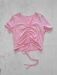 krótka bluzka różowa shein M 38 crop top
