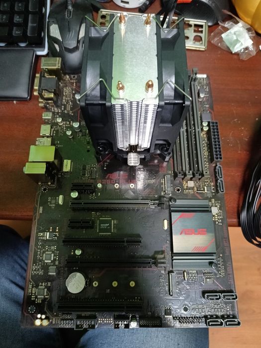 Board, cooler e processador 1151