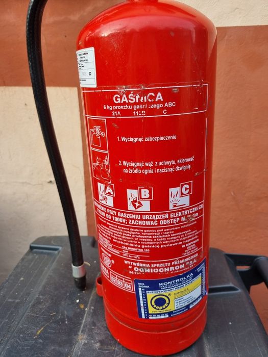 Gaśnica proszkowa 6kg Polecam