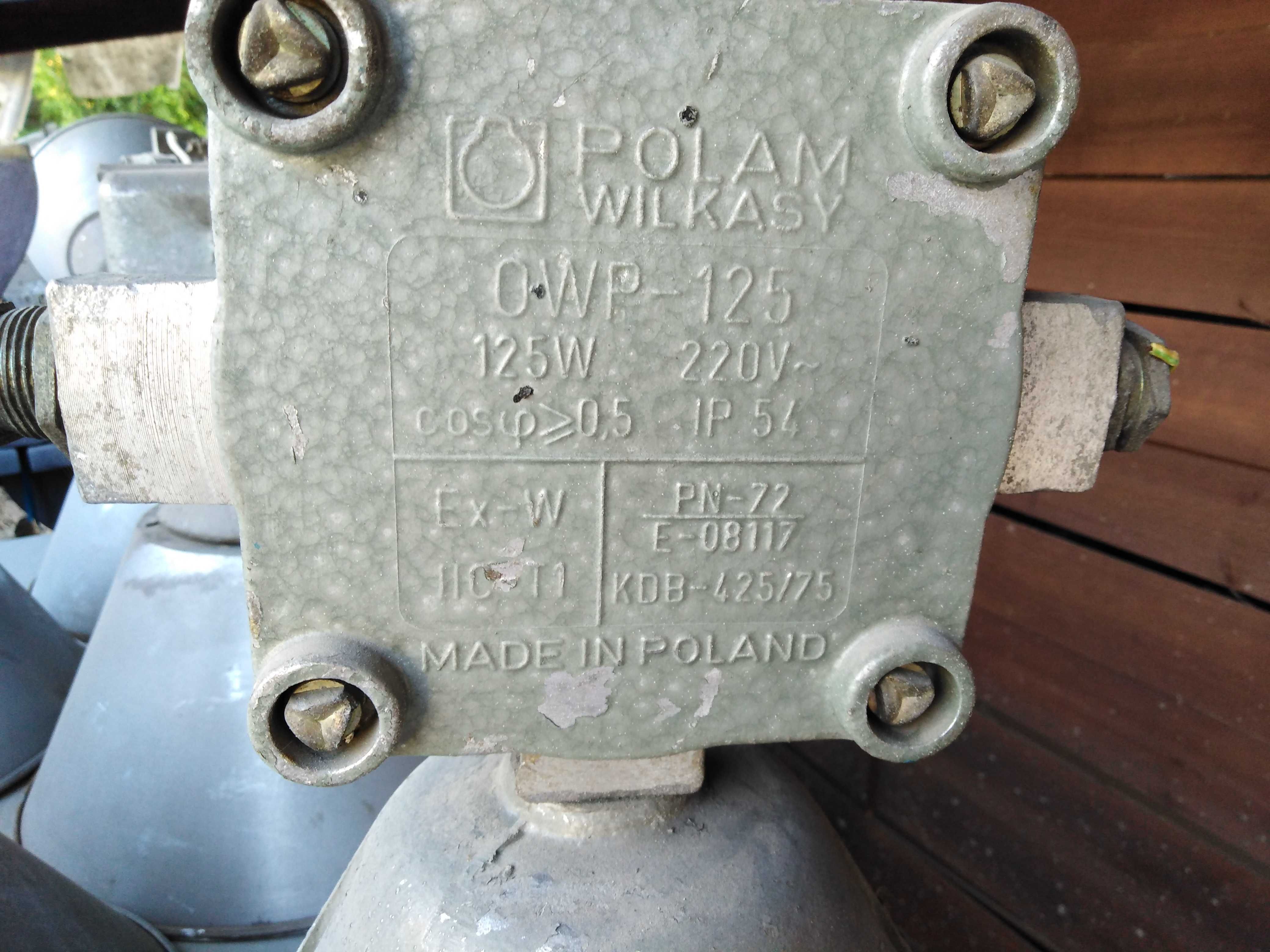 Lampa przemysłowa/ loft Polam Wilkasy OWP-125