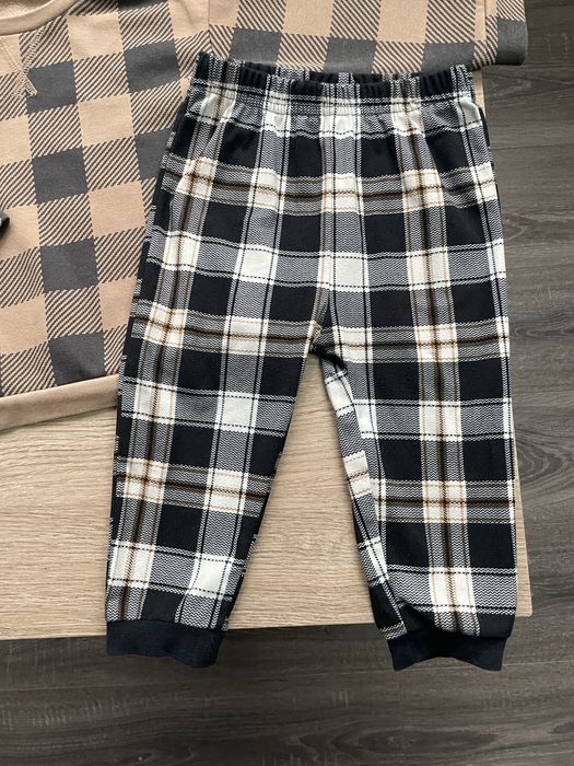 Костюм в клітинку набір комплект набор світшот штани піжама 80 86 Geor