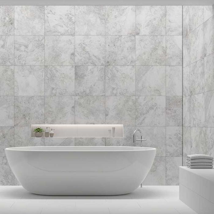 Biały marmur, Płytki Marmurowe Royal White polerowany 61x40,6x1,2 cm