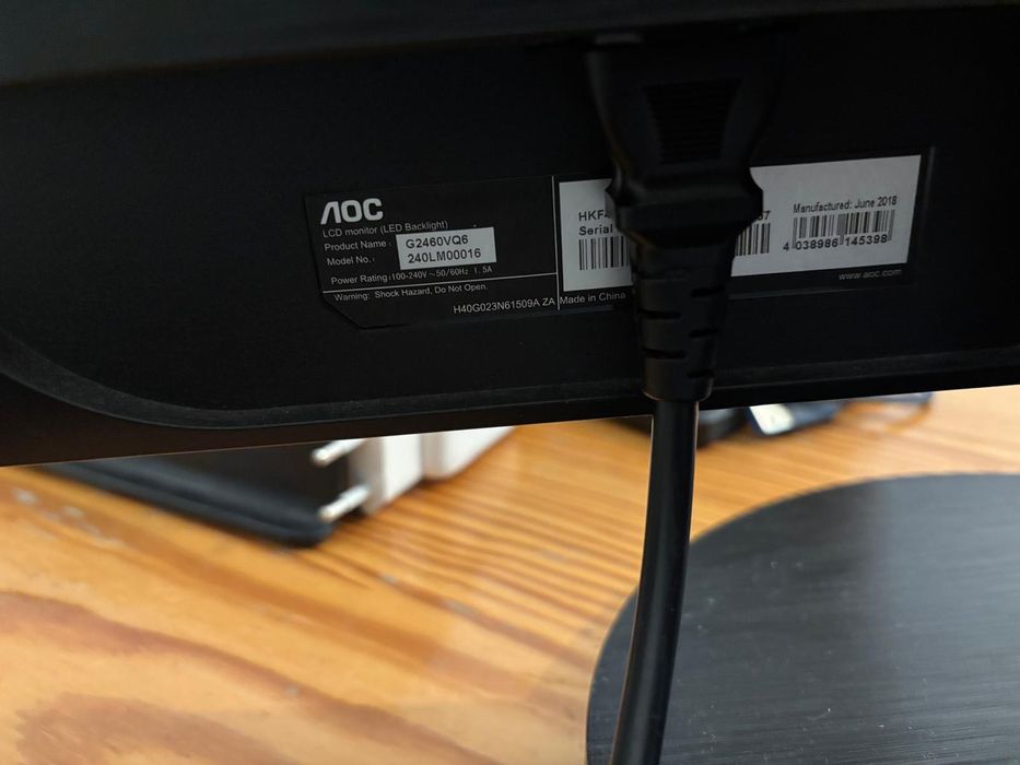 Monitor AOC G2460VQ6 24" FullHD 75Hz TN FreeSync