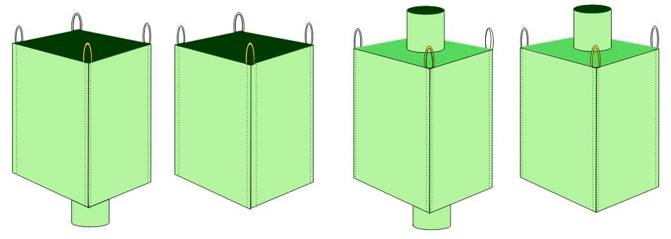 Nowy Worek Big Bag beg 97/97/100 cm lej zasyp/wysyp 750 kg HURTOWNIA