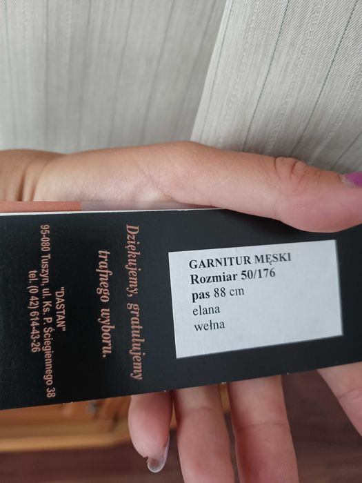 Nowy 3 częściowy garnitur Dastan r. 50/176
