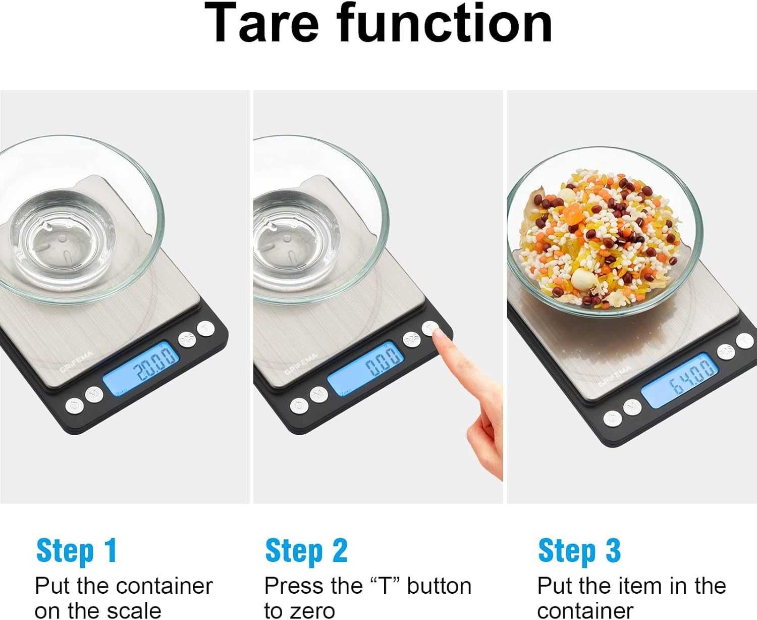 Balança de cozinha com ecrã LCD, digital - NOVO