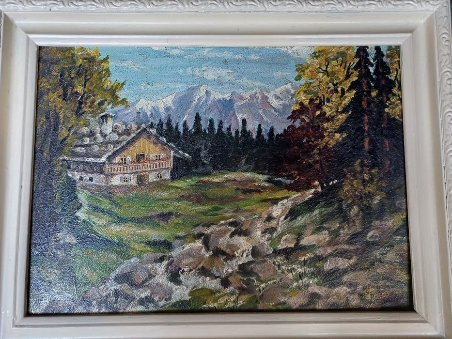 Obraz olej/deska z  1934r. Margareta Pyka  41x31