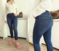 Spodnie jeansy granatowe  Zara r.S  36