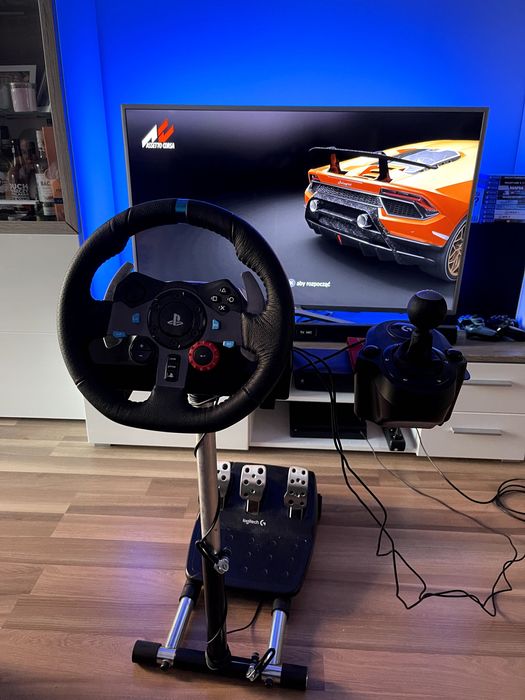 Kierownica Logitech G29 + stelaż + pedały + biegi