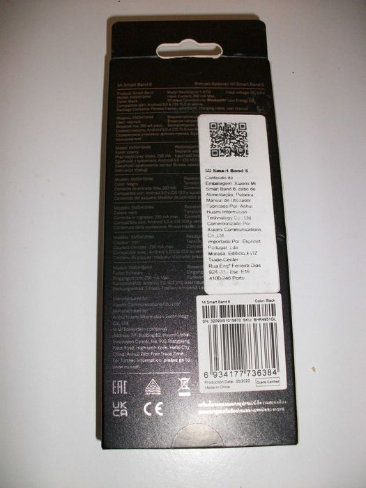 Caixa Pulseira XIAOMI Mi Band 6