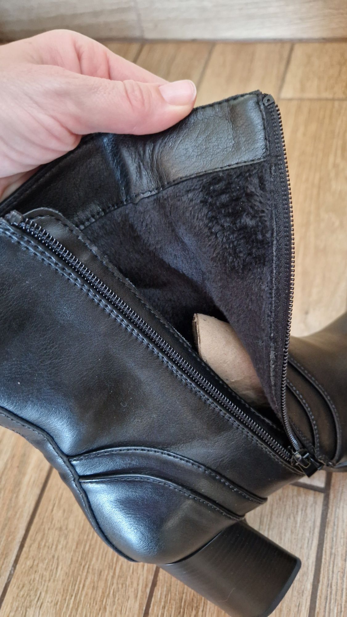 Kozaki 37 nowe botki buty na zimę grube ocieplane