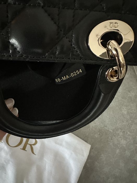 Lady Dior Small My ABCDior Bag Torebka czarna Nowa Nr seryjny