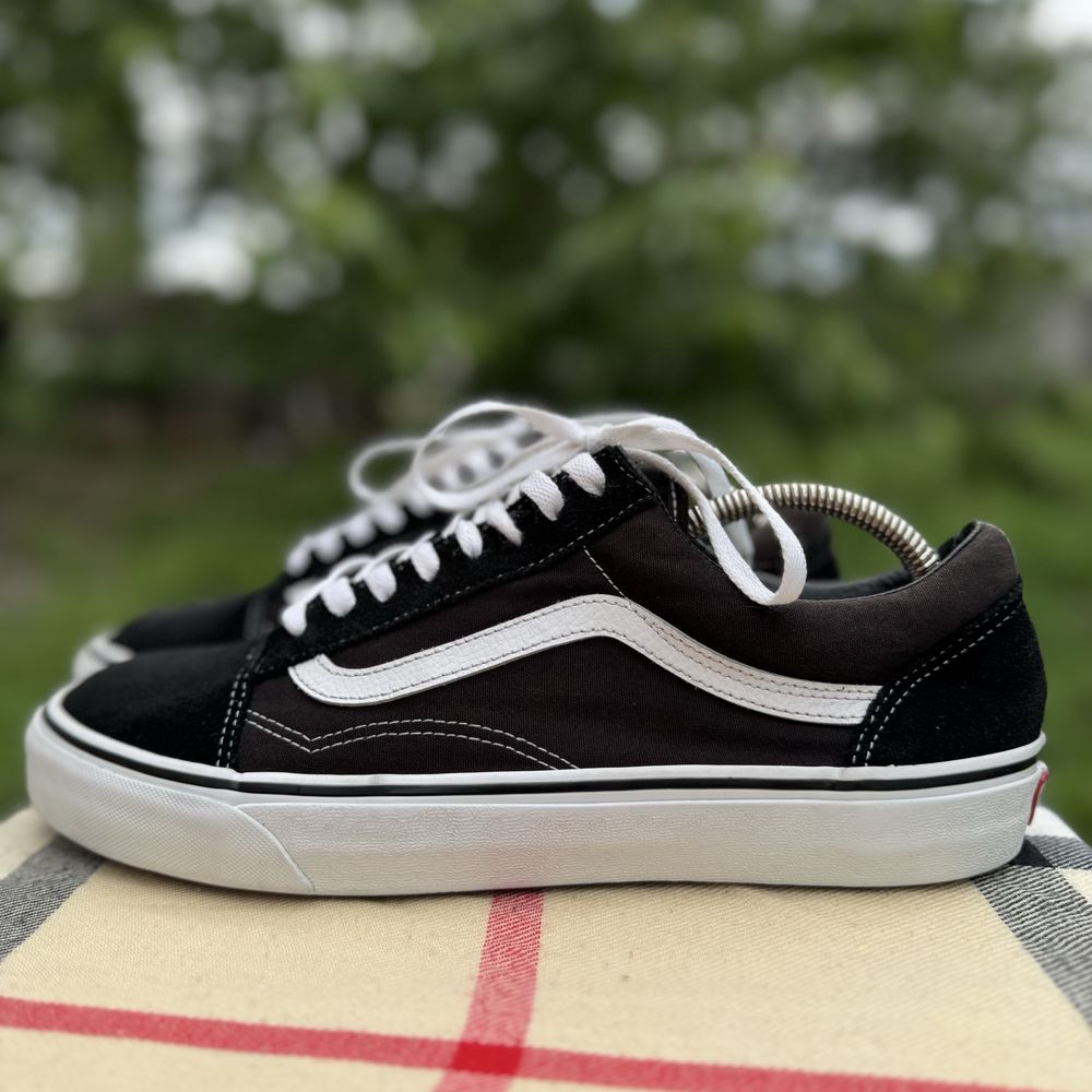 Кеды Vans Old Skool Black/White, 44-44,5 размер, Оригинал, Кеди