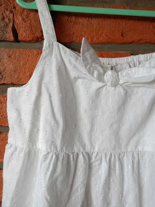 Biala boho bluzeczka na ramiączkach dziewczęca bluzka letnia na lato