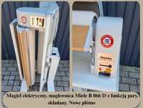 Magiel elektryczny Miele B 866 D z funkcją pary, składany. Nowe płótno