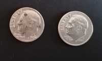 USA lot 2 szt One Dime 1974 D, 2002 D