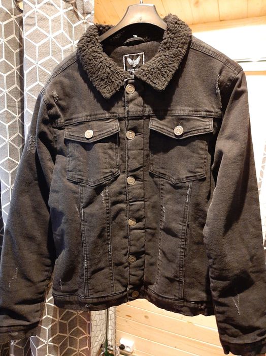 Kurtka jeansowa ocieplana