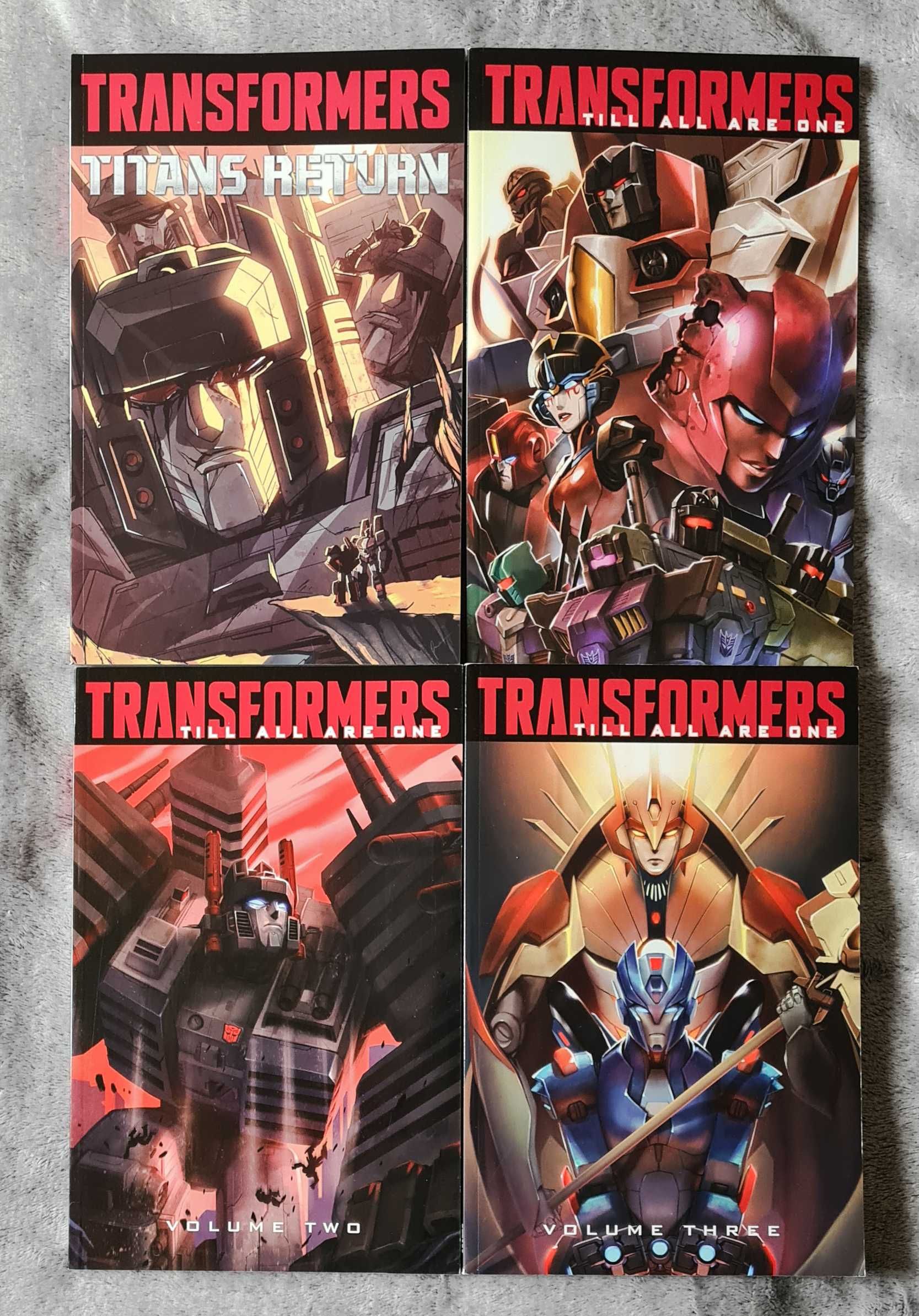 Transformers Till All Are One IDW - volumes 1-3 + Titans Return