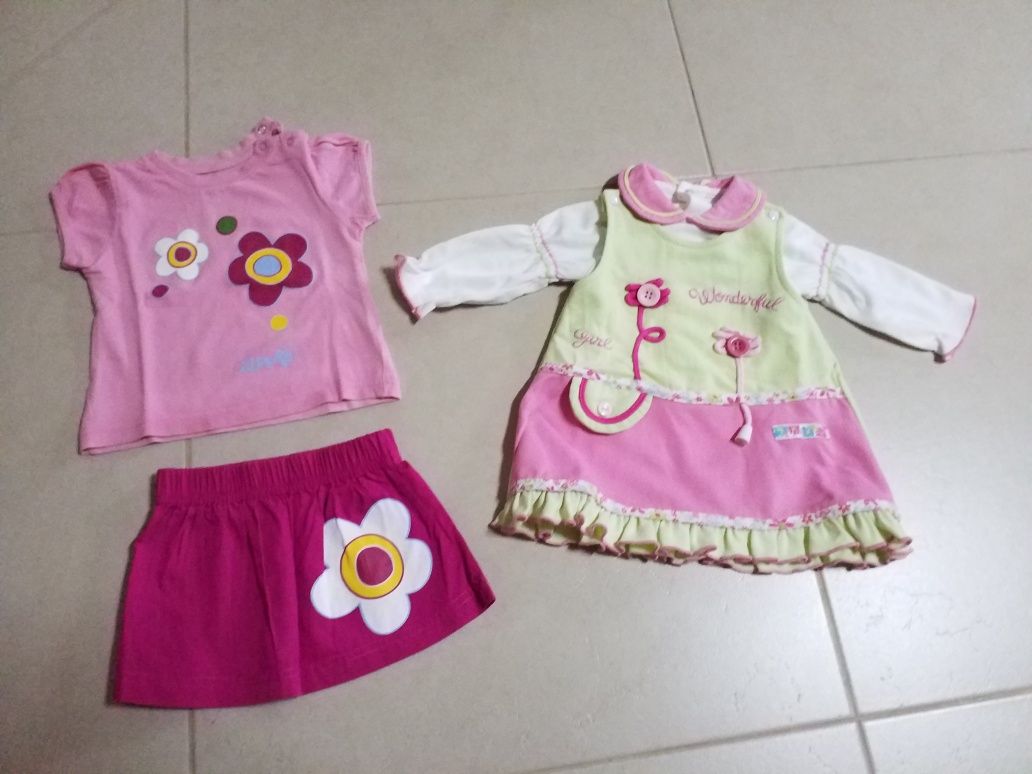 Roupa de bebê menina dos 3 aos 12 meses