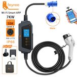 Зарядний пристрій TYPE1, TYPE2, GBT, Tesla Feyree 32A 5m з Wi-Fi